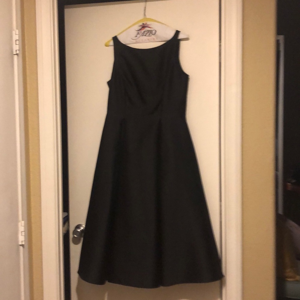 Adriana Papell black formal a-line dress